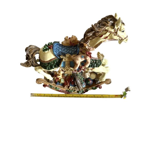 Vintage Cedar Creek ChriyRocking Horse Figurine + Box Holiday Decor - Picture 9 of 14